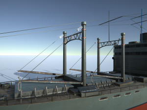 old ship set 3D 모델