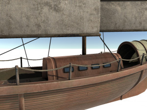 old ship set 3D 모델