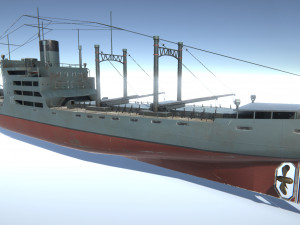 old ship set 3D 모델