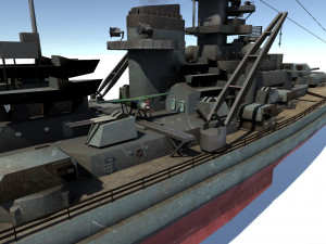old ship set 3D 모델