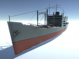 old ship set 3D 모델