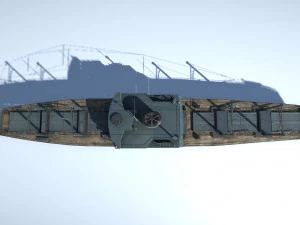 old ship set 3D Model