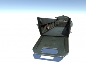 old ship set 3D 모델