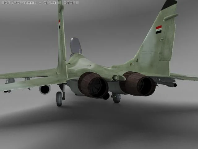 mig29 3D Model .c4d .max .obj .3ds .fbx .stl .blend 
