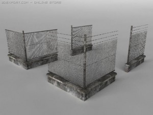 fence set 3D Model