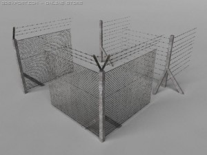 fence set 3D Model