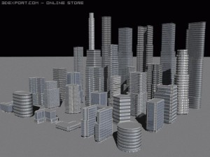 city section 3D Модель