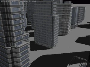 section de la ville Modèle 3D