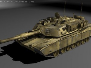 abrams tank Modèle 3D