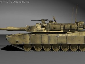 abrams tank 3D मॉडल