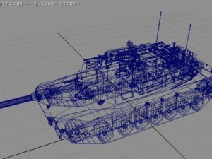 abrams tank 3D मॉडल