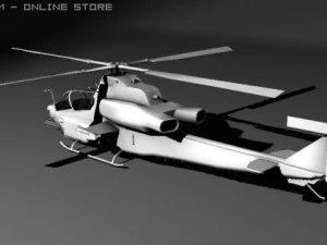 ah 1z viper 3D Model