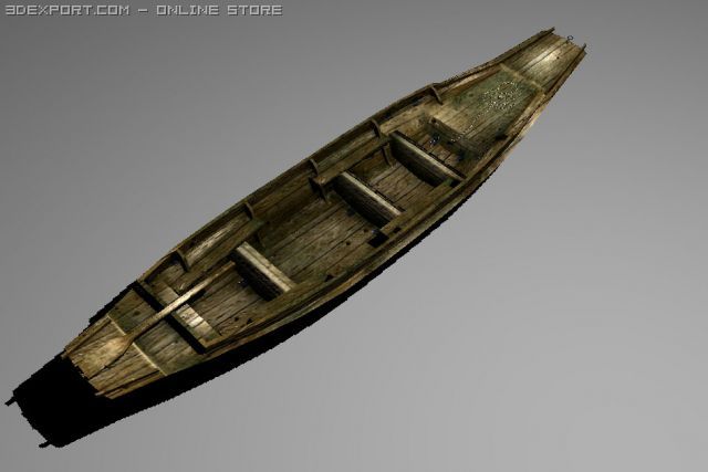 fisher boat 3D 模型 .c4d .max .obj .3ds .fbx .stl .blend 