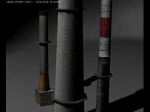 chimney set 3D Model