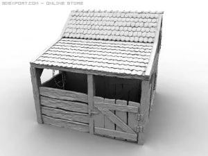 altes Haus 3D Modell