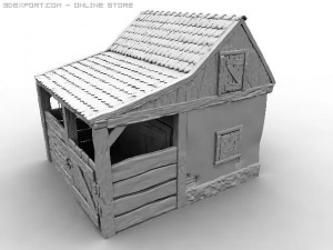 old house Modèle 3D