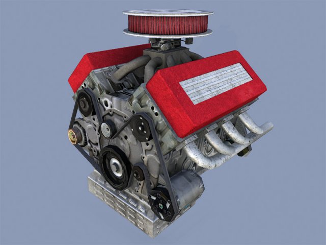 car engine 3Dモデル .c4d .max .obj .3ds .fbx .stl .blend 