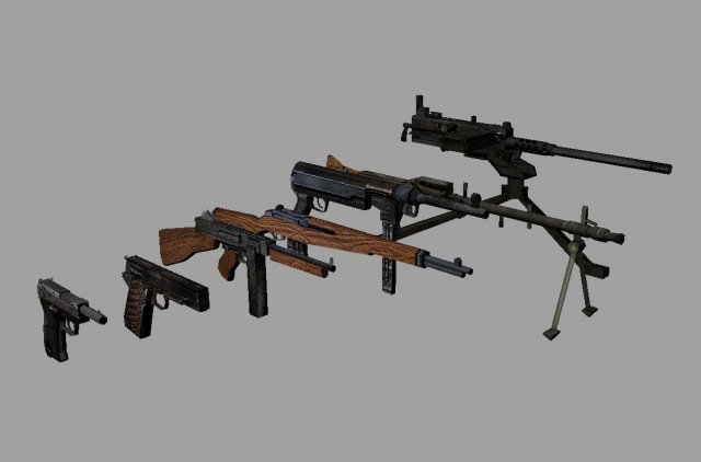 set Modelo 3D .c4d .max .obj .3ds .fbx .stl .blend 