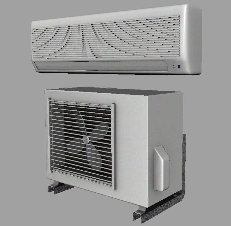 air conditioner set 3D Model .c4d .max .obj .3ds .fbx .stl .blend 