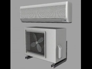 エアコンセット 3Dモデル