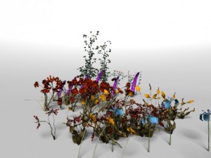 flower set Modèle 3D