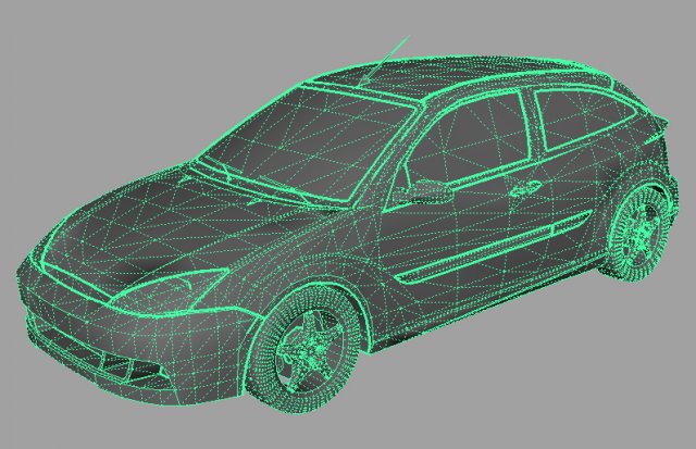 ford focus 3D Model .c4d .max .obj .3ds .fbx .stl .blend 