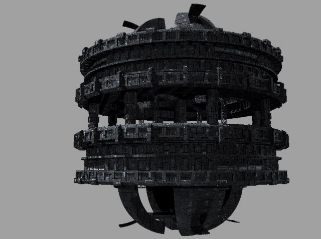 space station 3D Model .c4d .max .obj .3ds .fbx .stl .blend 