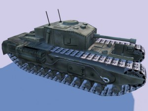 churchil tank 3D Model