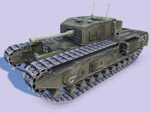 churchil tank 3D Model