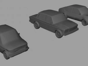 набір автомобілів kgst 3D Модель