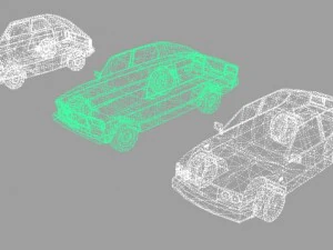 набір автомобілів kgst 3D Модель