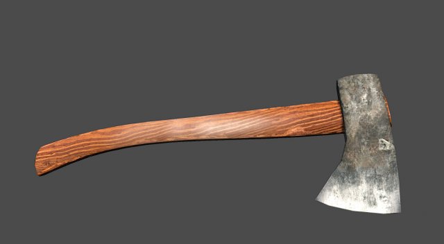 axe 3D Model .c4d .max .obj .3ds .fbx .stl .blend 