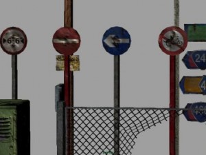 street elements 3D 模型