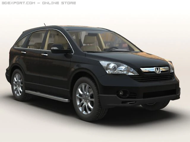 honda crv suv 3D Model .c4d .max .obj .3ds .fbx .stl .blend