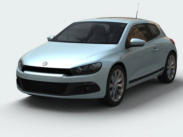 volkswagen scirocco 3D Model .c4d .max .obj .3ds .fbx .stl .blend 