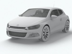 volkswagen scirocco 3D Model