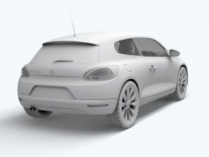 volkswagen scirocco 3D Model