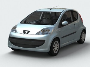 peugeot 107 Modello 3D