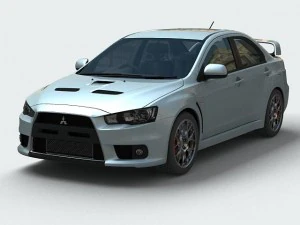 mitsubishi lancer evolu&ccedil;&atilde;o x Modelo 3D