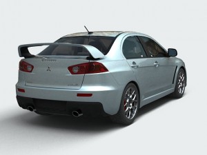 mitsubishi lancer evolution x Modelo 3D