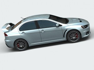 mitsubishi lancer evolution x Modelo 3D