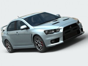 mitsubishi lancer evolution x Modelo 3D