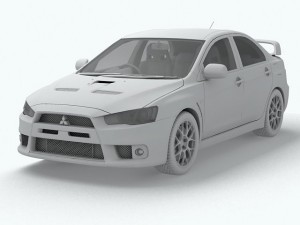 mitsubishi lancer evolution x Modelo 3D