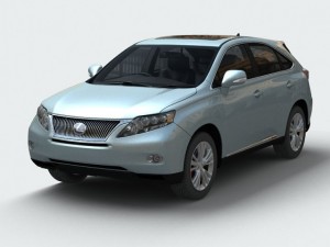 lexus rx 450 h Modello 3D