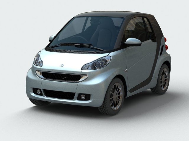 smart car Modelo 3D .c4d .max .obj .3ds .fbx .stl .blend 