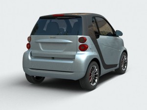 smart car Modelo 3D