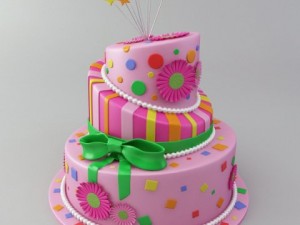 birthday cake Model 3D
