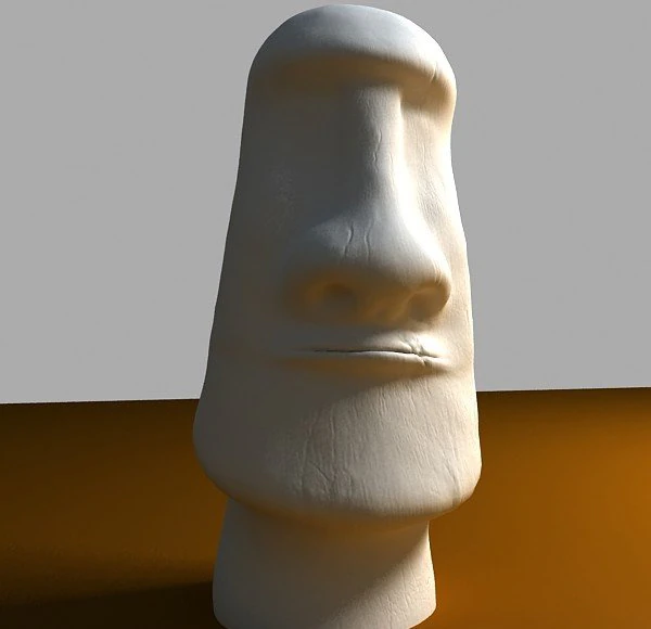 moai statue 3D Model .c4d .max .obj .3ds .fbx .stl .blend 
