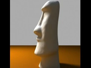 moai statue 3D Model