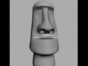 moai statue 3D Model